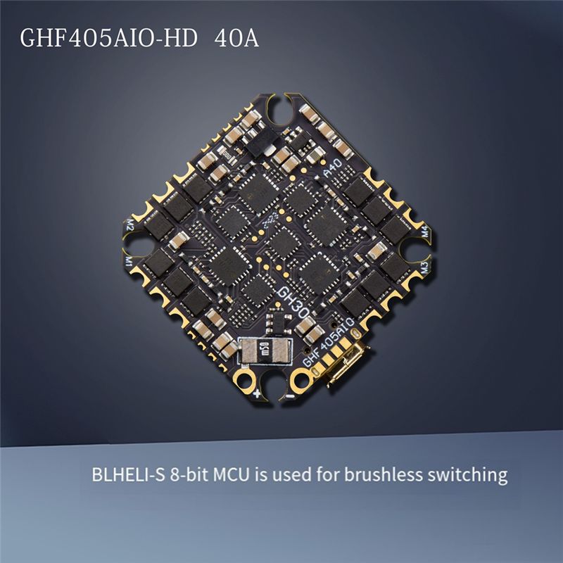 ABTI-GHF405AIO-HD 40A وحدة تحك - مراجعة Drone Racing Flight Controller وسعره