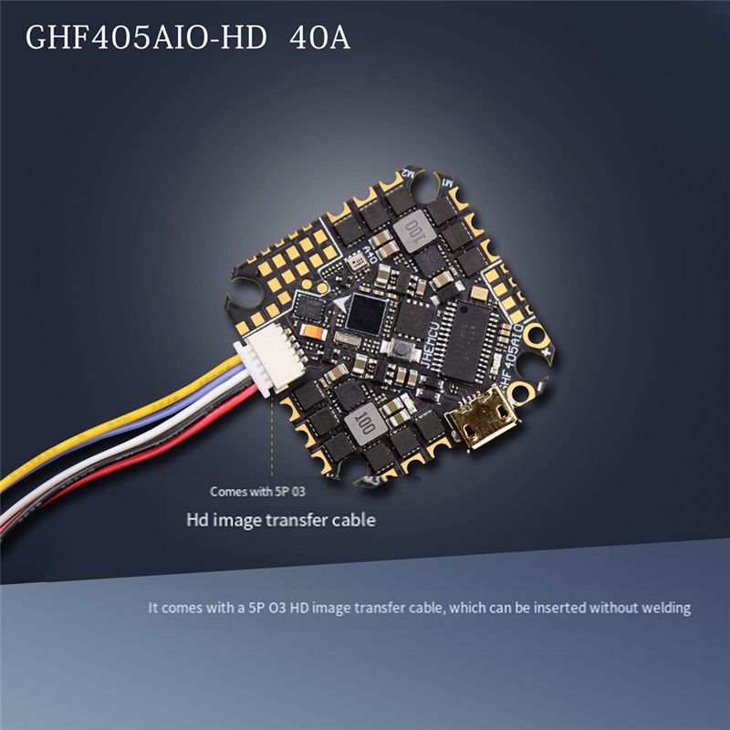 ABTI-GHF405AIO-HD 40A وحدة تحك - مراجعة Drone Racing Flight Controller وسعره