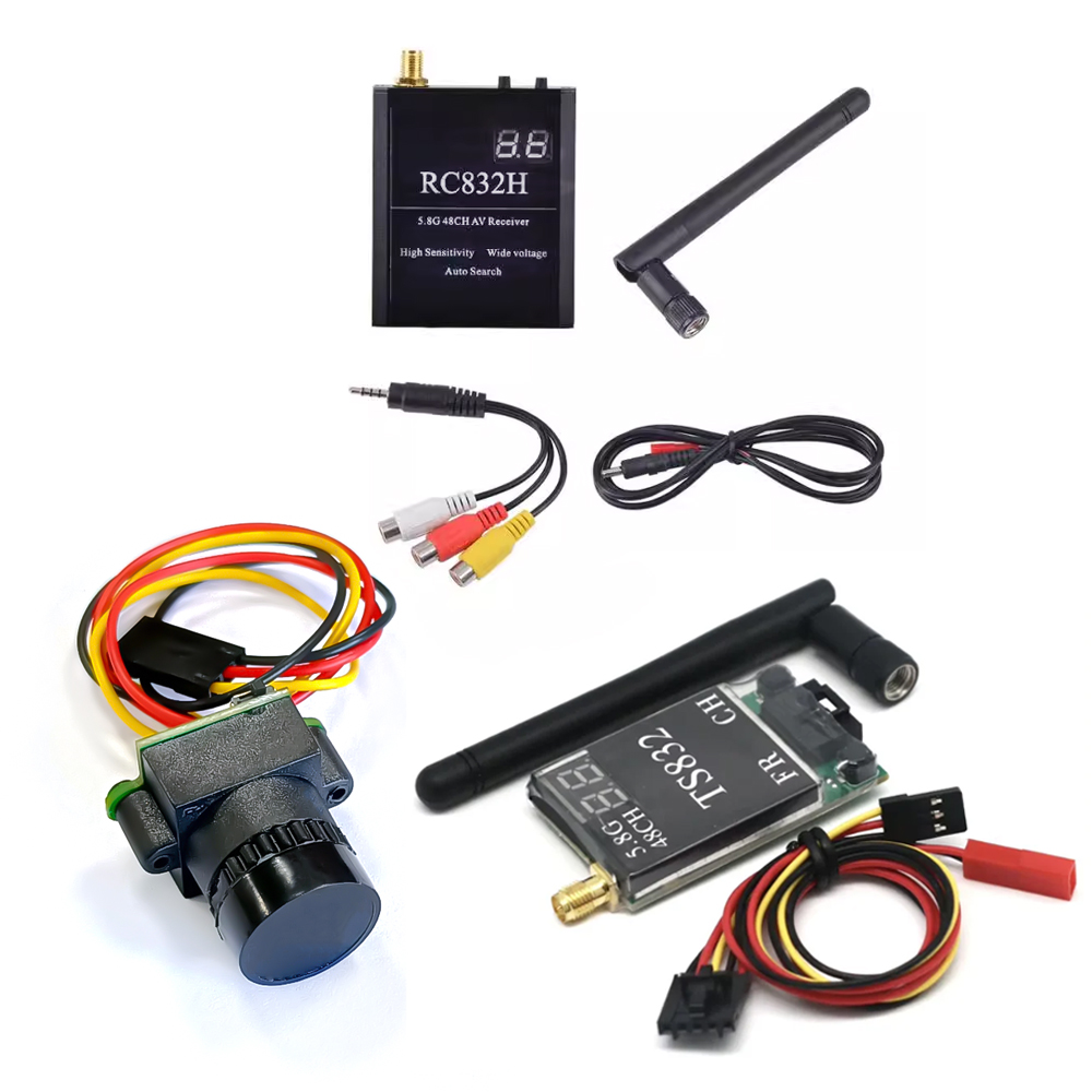 جهاز استقبال TS832 + RC832 + ك - مراجعة Drone Racing Camera وسعره